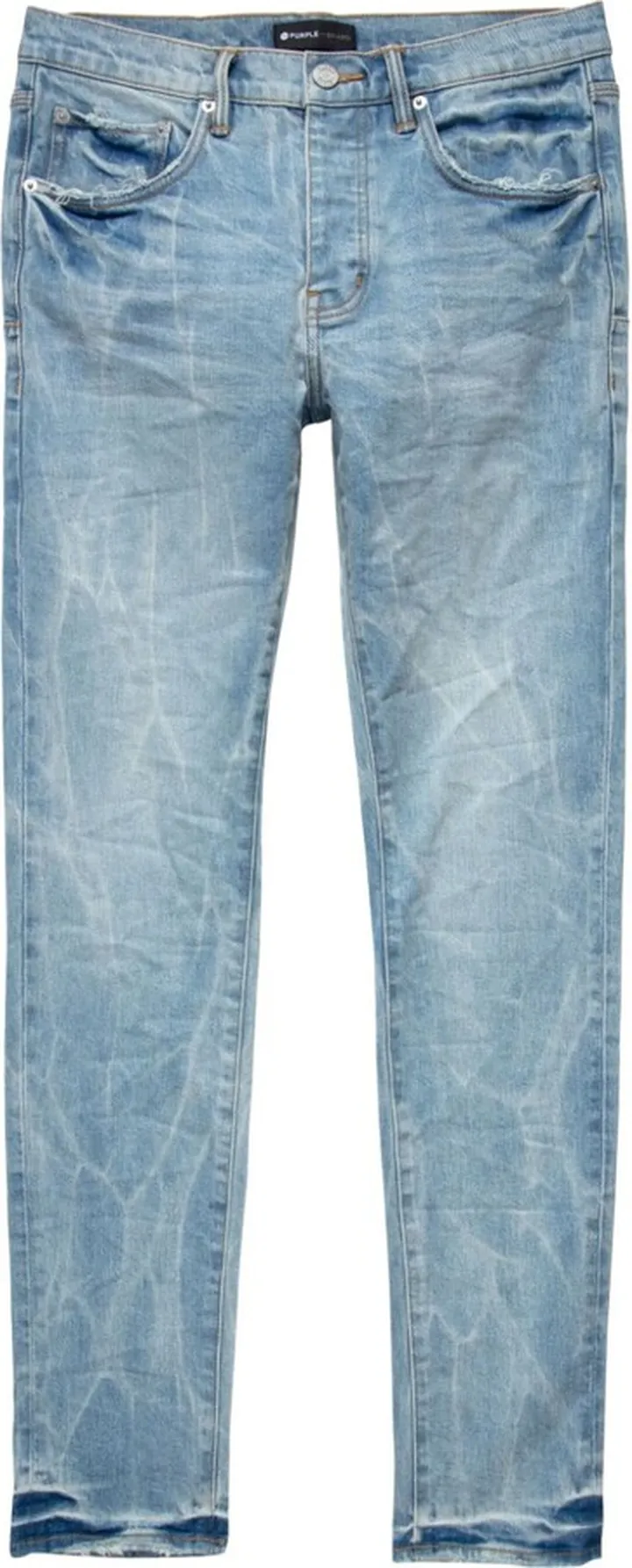 Acid-Wash Low-Rise Jeans