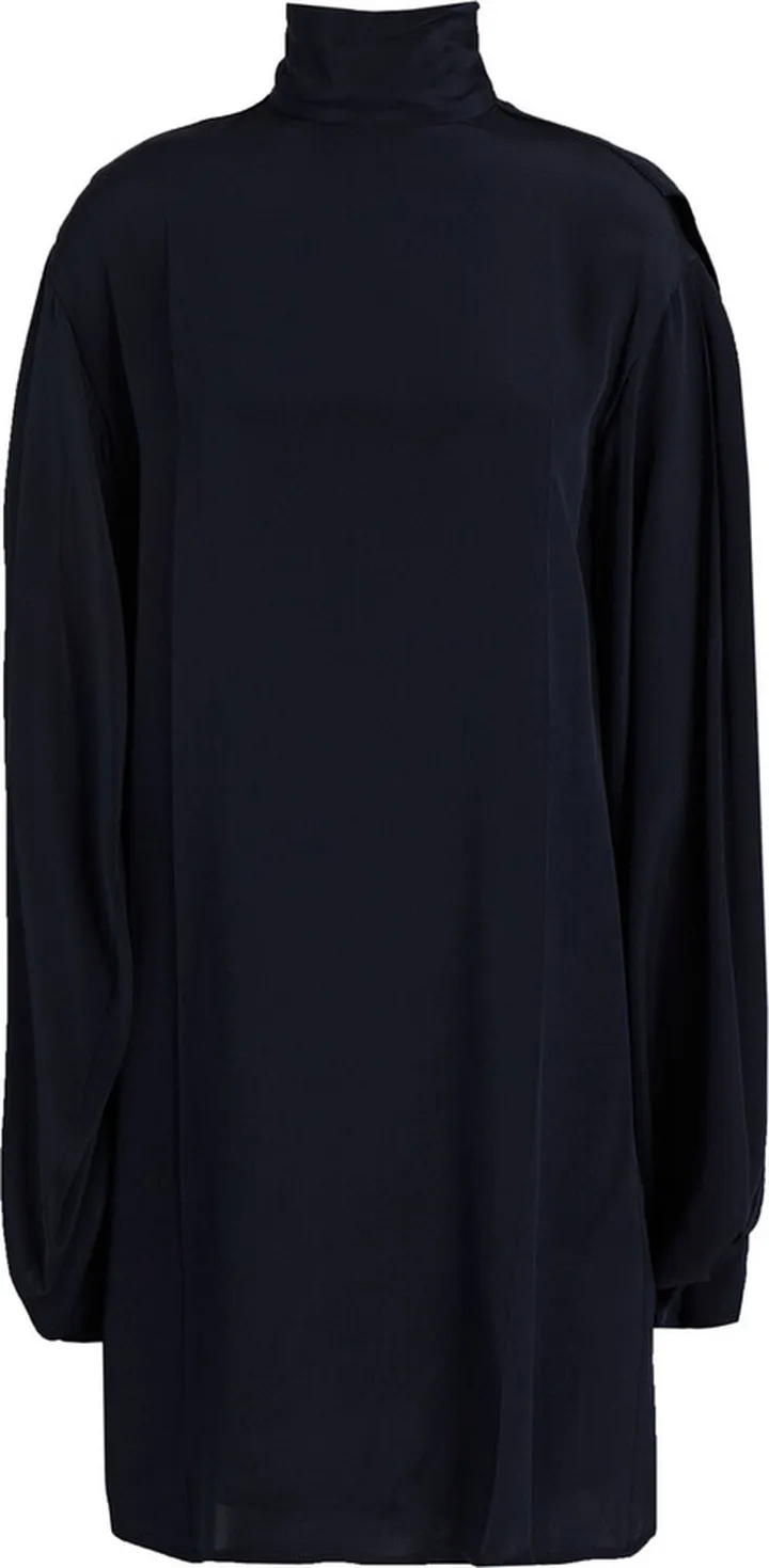 Silk-crepe mini dress