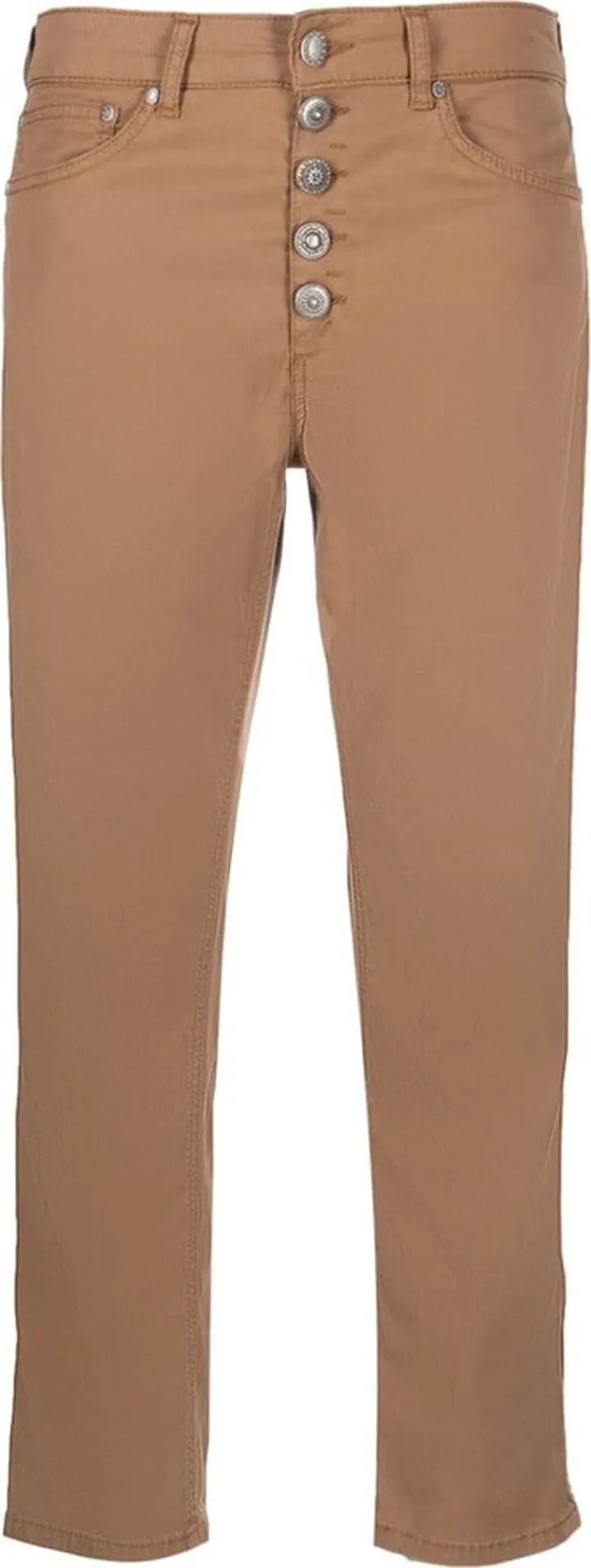 Cropped Straight-Leg Trousers