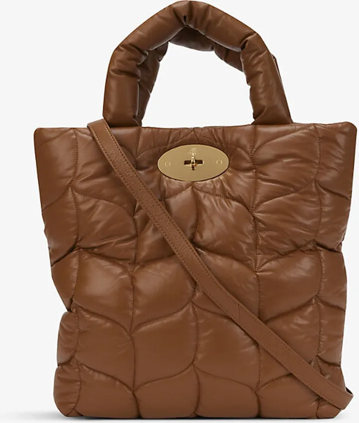 Womens Tobacco Brown Big Softie Leather Tote bag