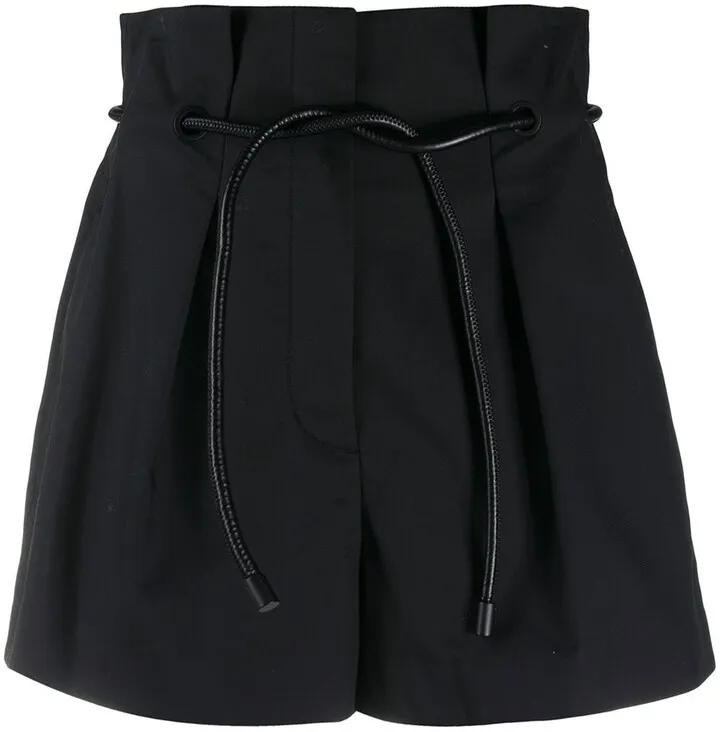 Paperbag-Waist Mini Shorts
