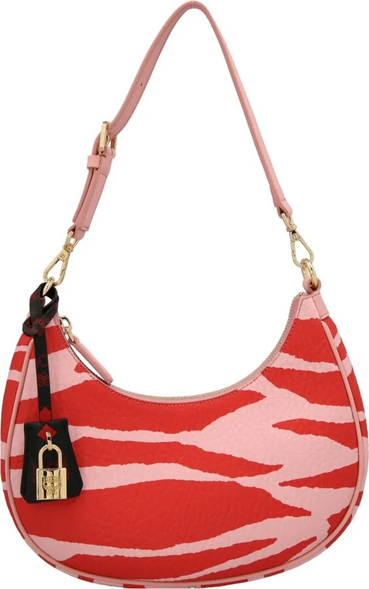 MCM Zebra Printed Zipped Shoulder Bag