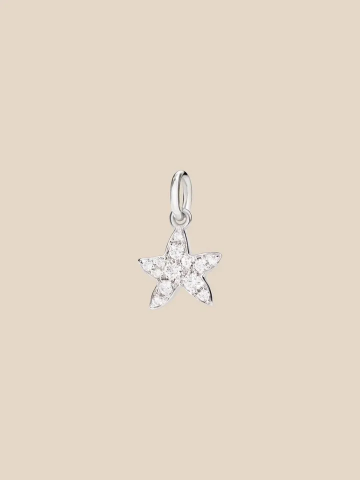 Stellina Dodo pendant in 18 kt white gold
