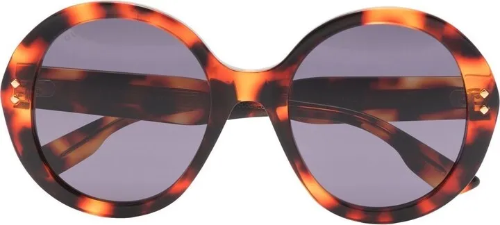 Oversized-Frame Tortoiseshell Sunglasses