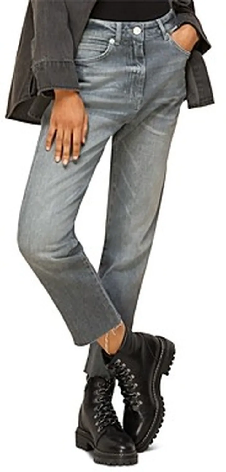 Whistles Frayed-Hem Slim-Leg Jeans