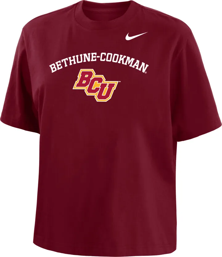 Nike Women's College (Bethune-Cookman) Boxy T-Shirt in Red