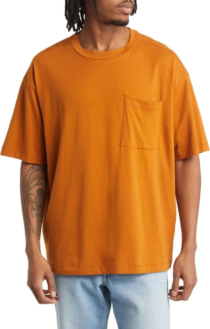 Oversize Cotton Pocket T-Shirt