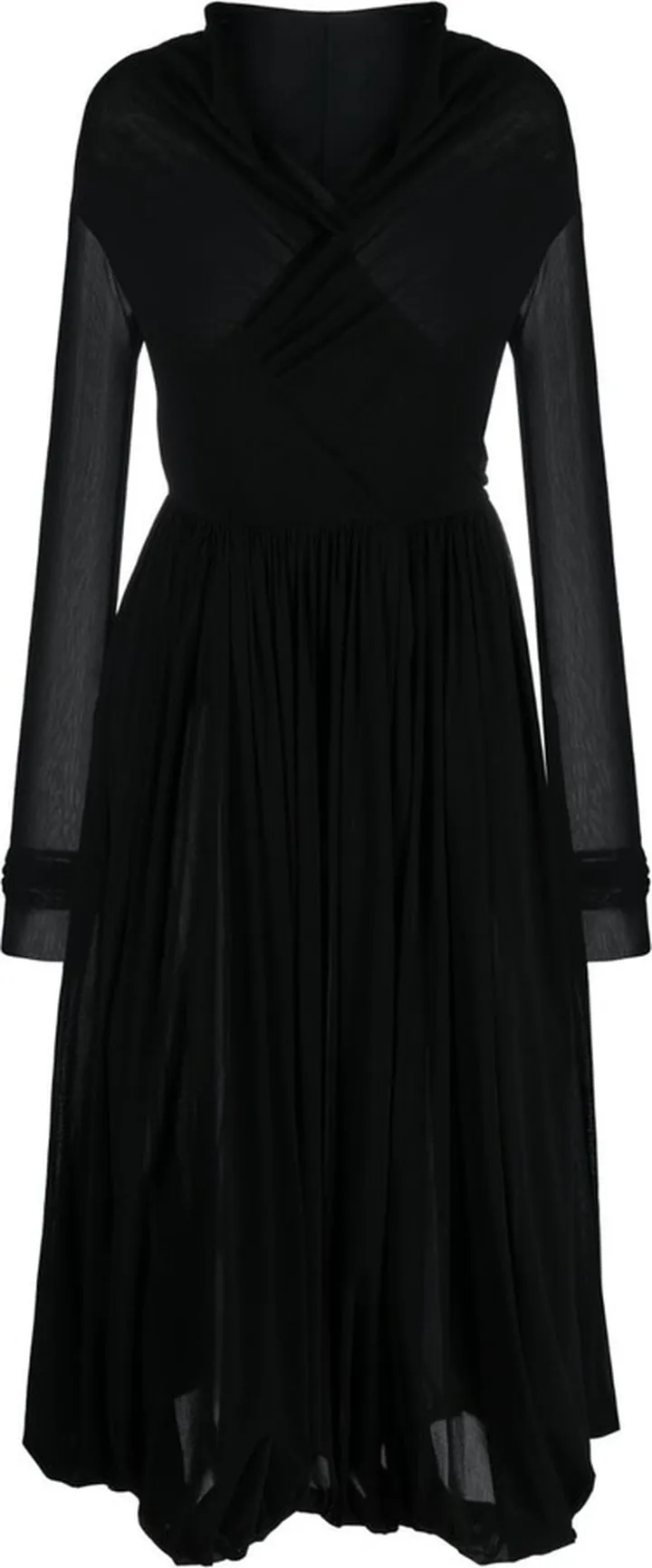 Draped Midi Dress