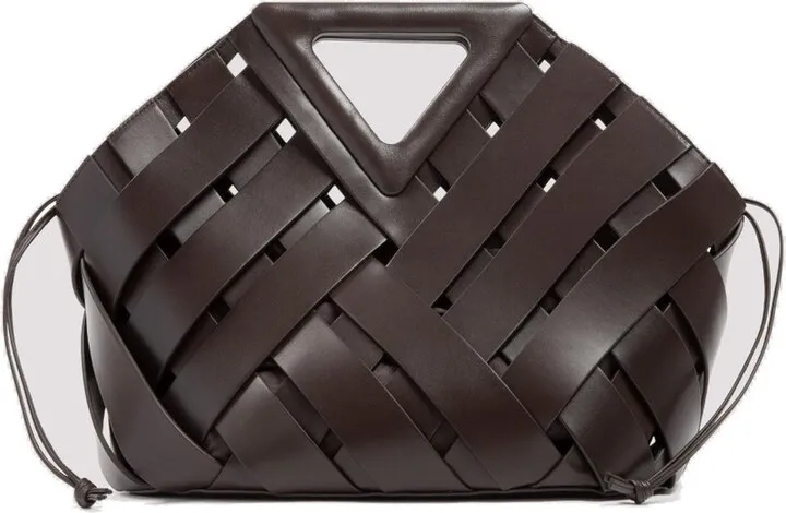 Bottega Veneta Point Woven Basket Tote Bag