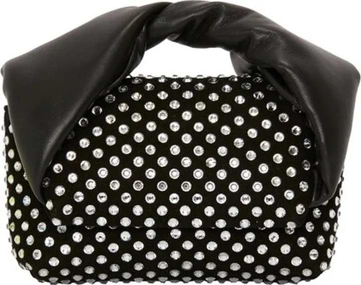 Mini Twister - Leather Mini Bag With Crystal