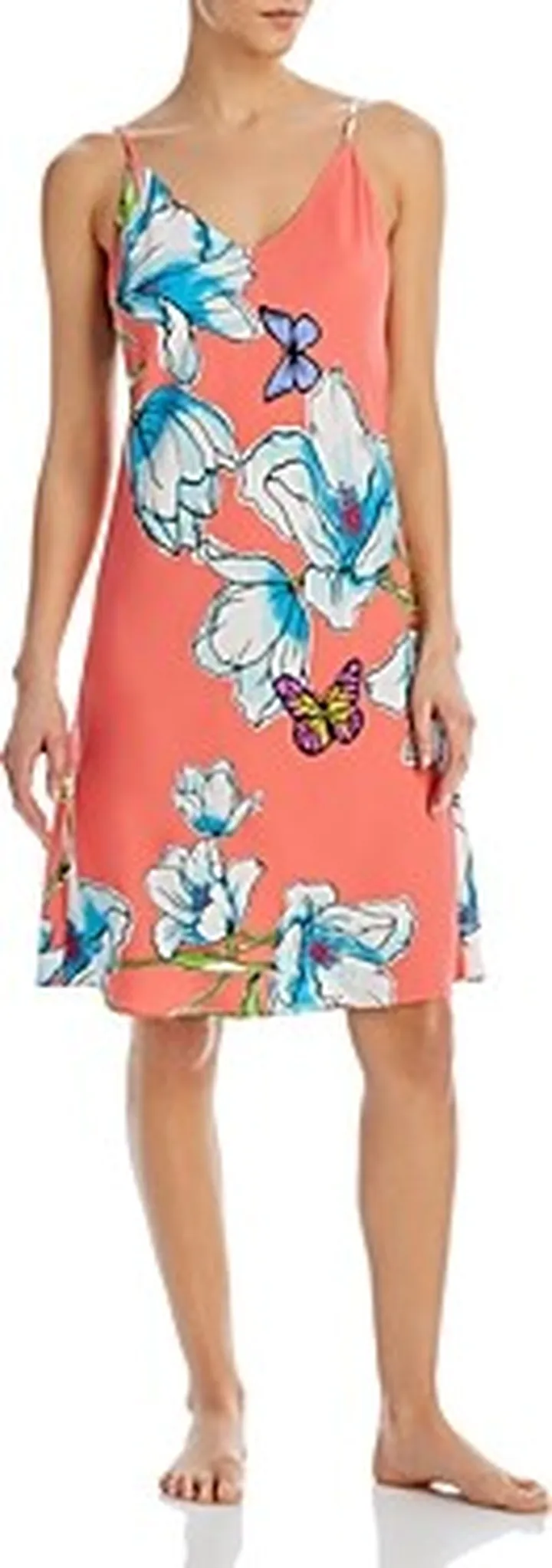 Natori Wild Poppy V-Neck Slip