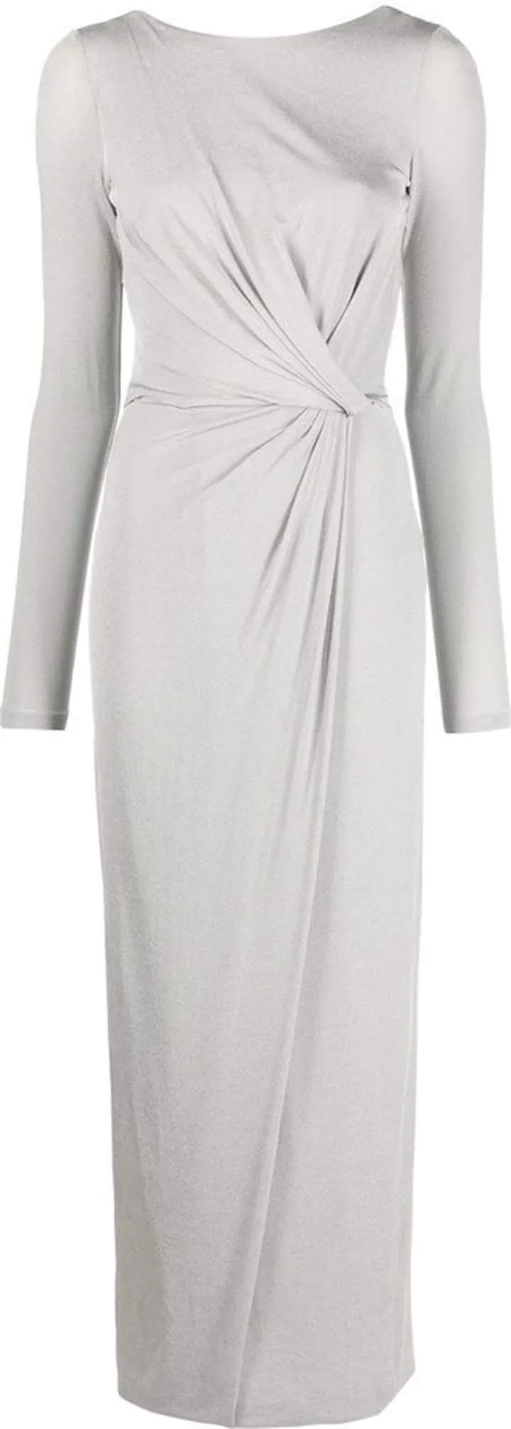 Draped Low-Back Dress