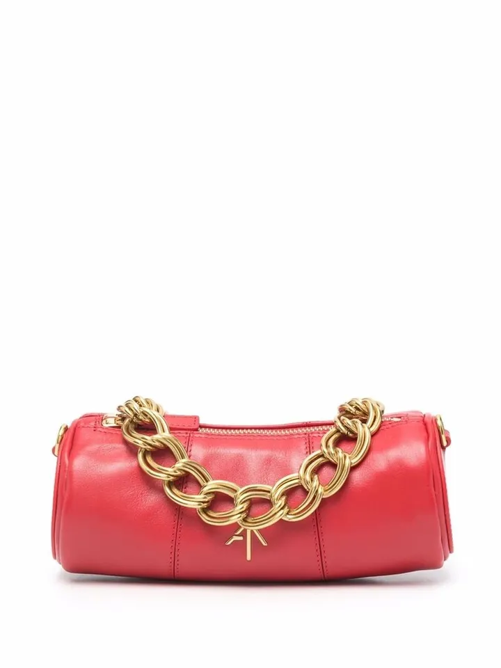 MANU ATELIER- Xx Mini Cylinder Leather Shoulder Bag