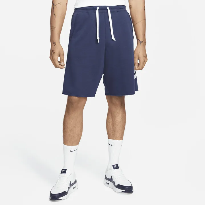 Men's Nike Sportswear Sport Essentials French Terry Alumni Shorts in Blue
