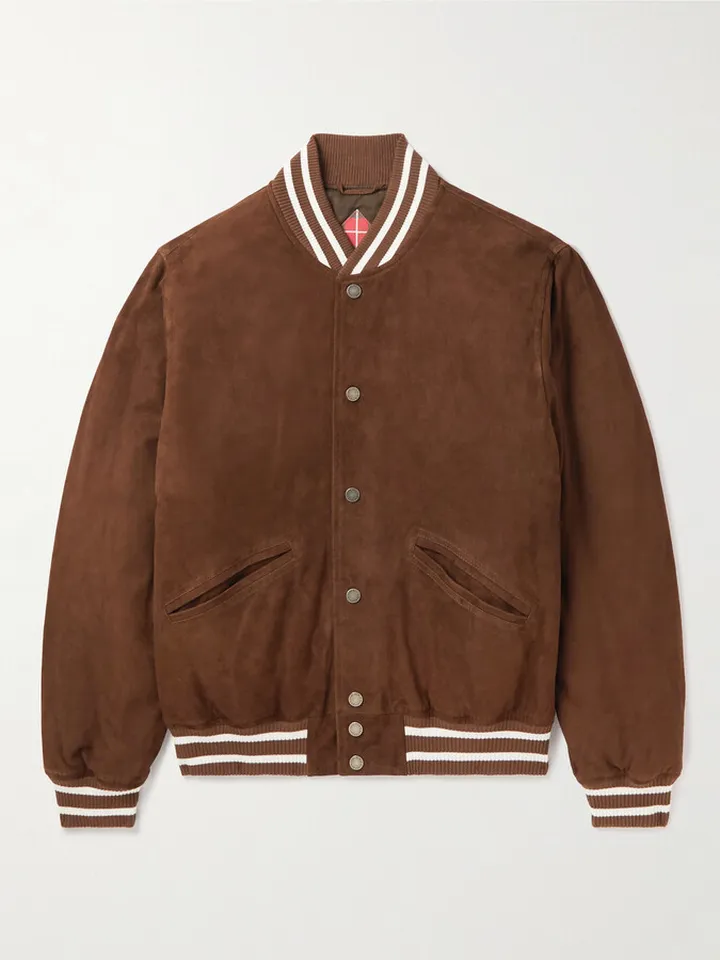 Suede Bomber Jacket