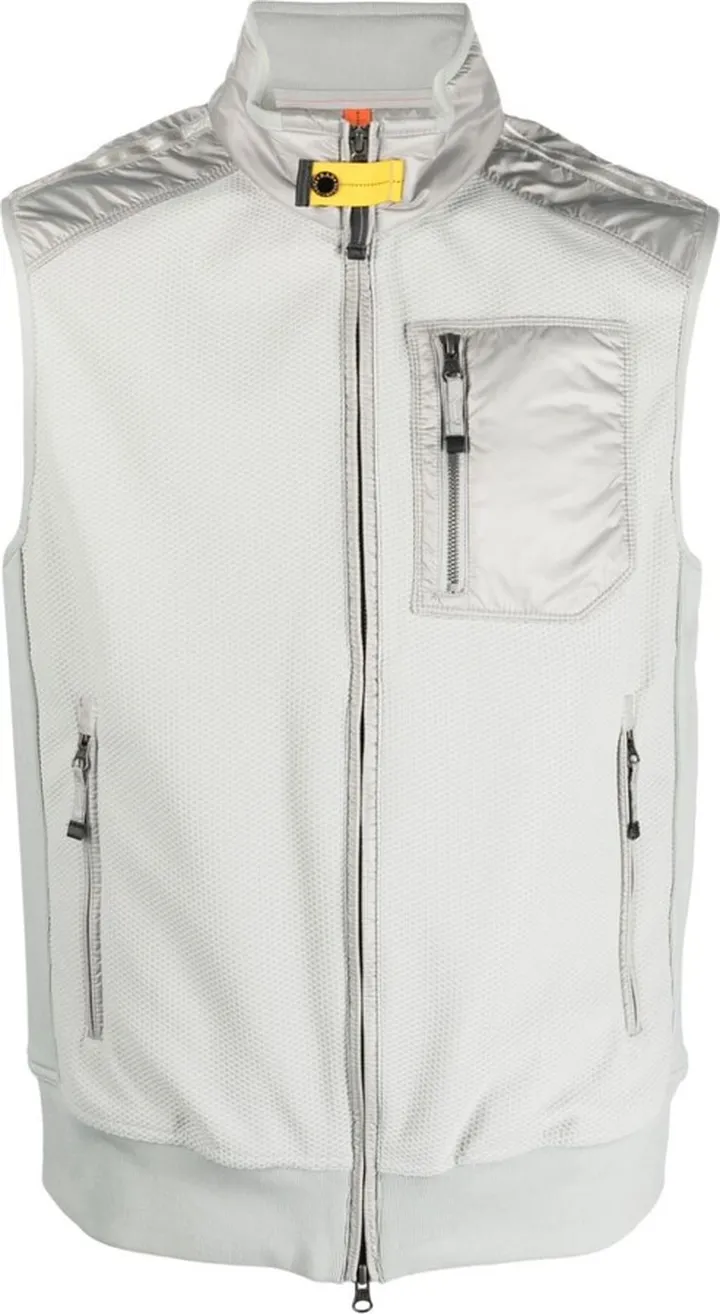 High-Neck Zip-Up Padded Gilet