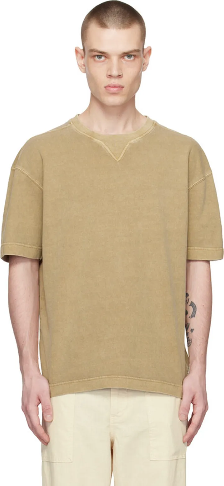 BOSS Beige Oversized-Fit T-Shirt