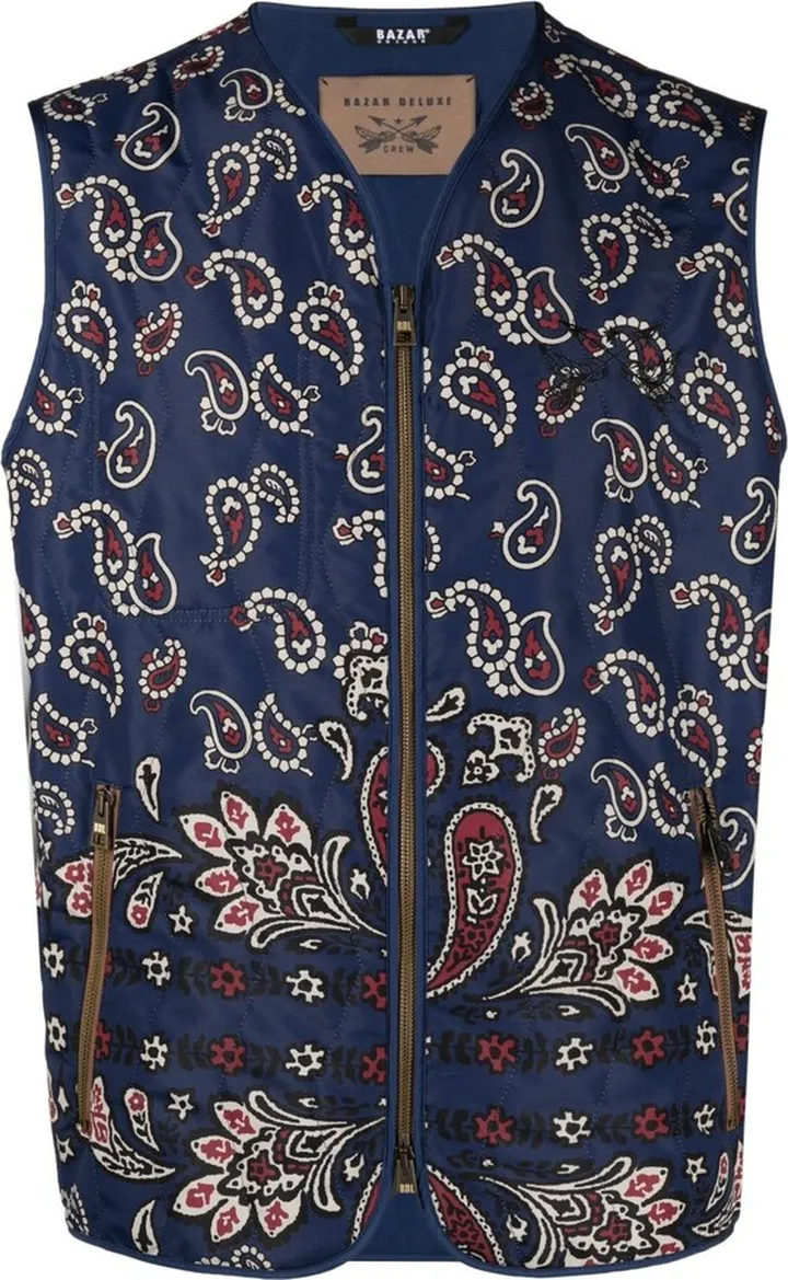 Desert zipped padded gilet