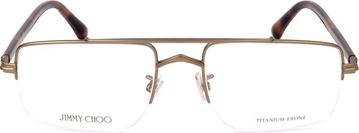 Jimmy Choo Eyewear Rectangular Frame Glasses