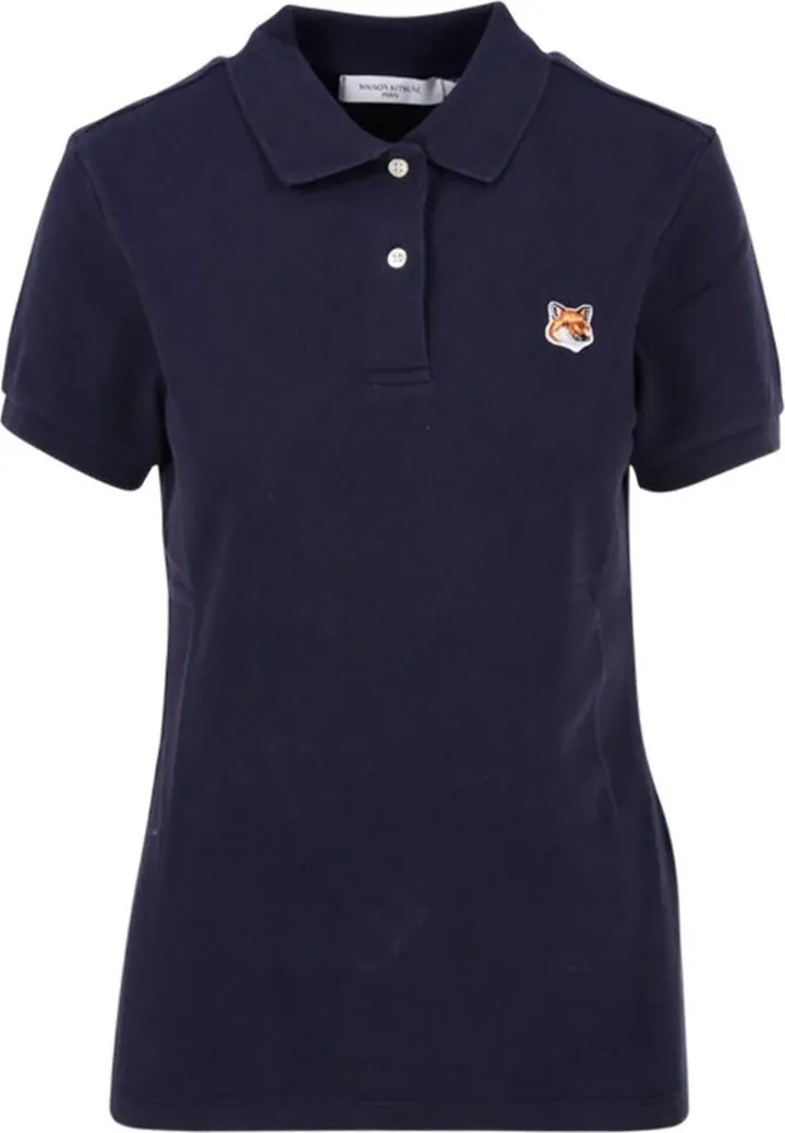 Maison Kitsuné Fox Head Patch Short-Sleeved Polo Shirt