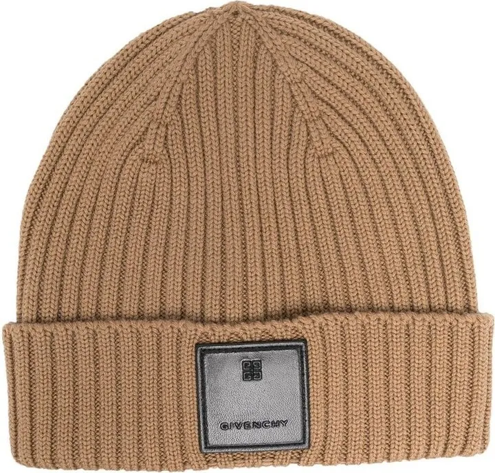 Givenchy Logo-Patch Knitted Beanie