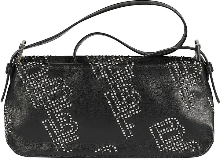 Dulce Studded Leather Shoulder Bag
