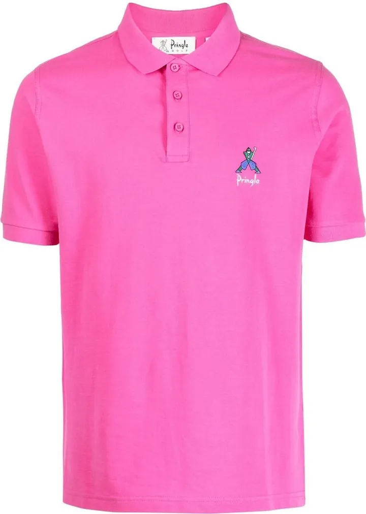 Geometric George Golf polo shirt