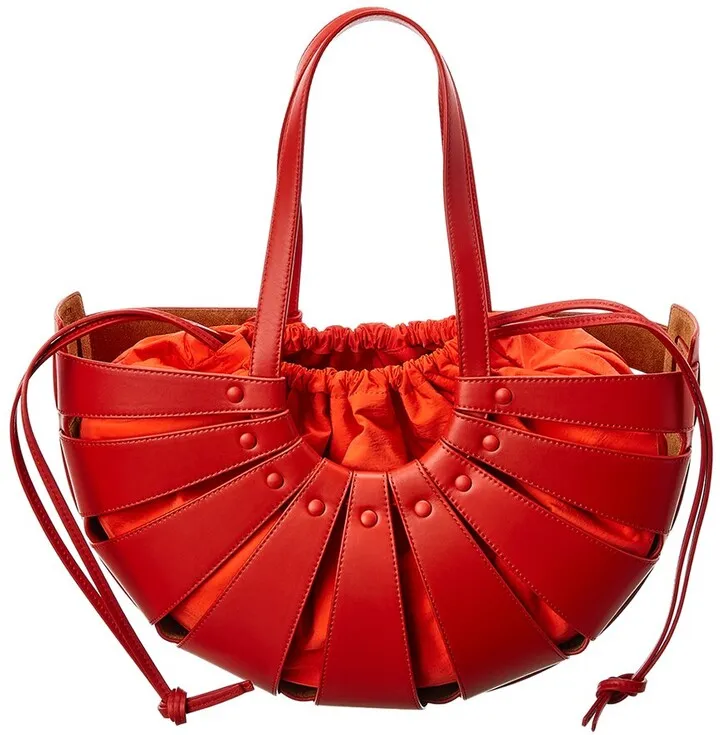 Bottega Veneta The Shell Leather Tote