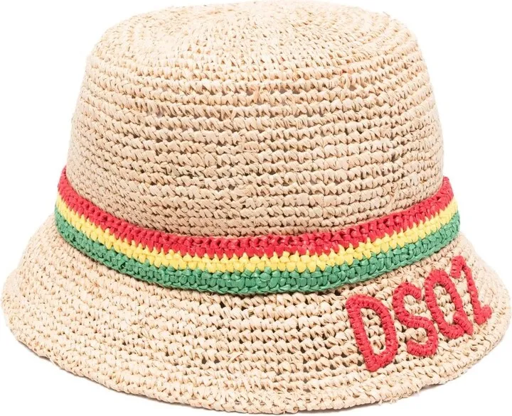 Interwoven Raffia Bucket Hat