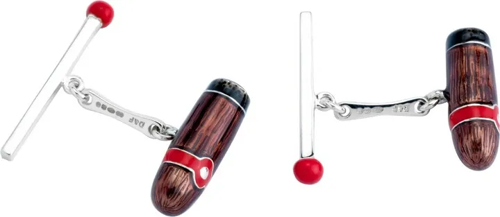Deakin & Francis - Deakin & Francis Sterling Silver Cigar And Match Cufflinks