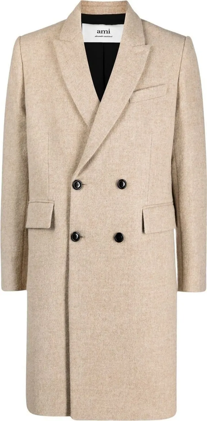 Wool Double-Breasted Coat