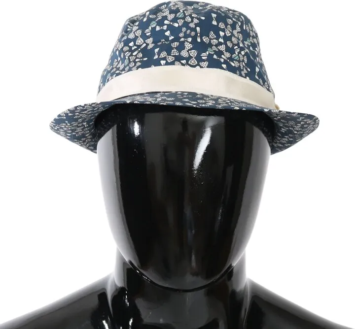 Dolce & Gabbana Cotton Bow Print Fedora Men's Hat