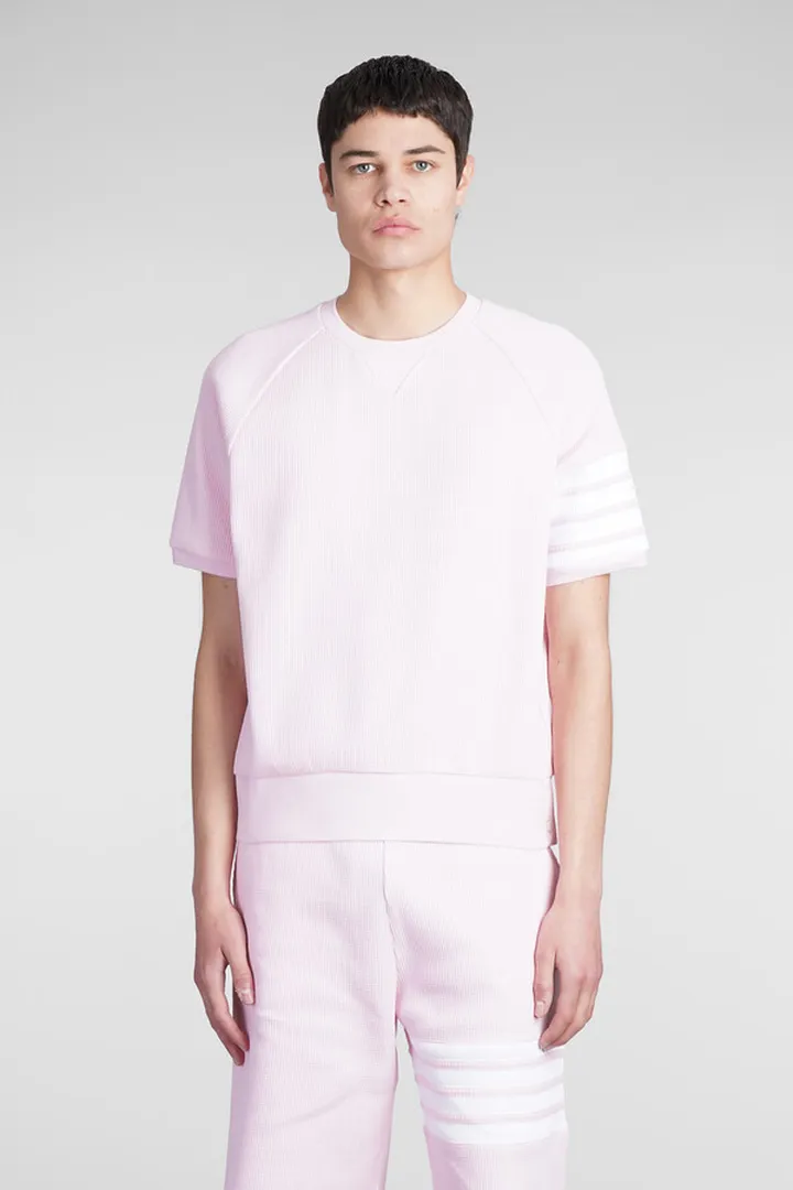 T-shirt In Rose-pink Cotton