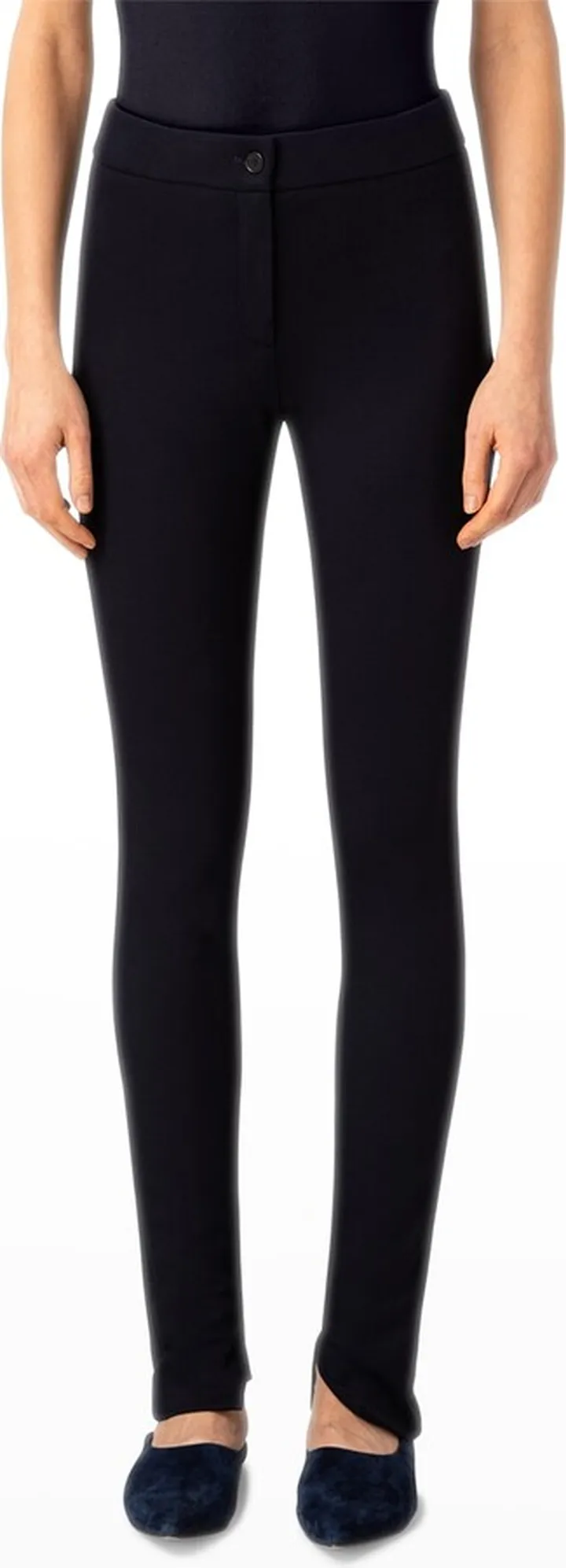 Slit-Hem Jersey Skinny-Leg Pants
