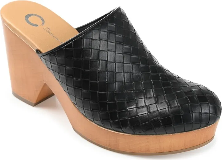 Journee Collection Women's Kelsy Woven Clogs Women's Shoes