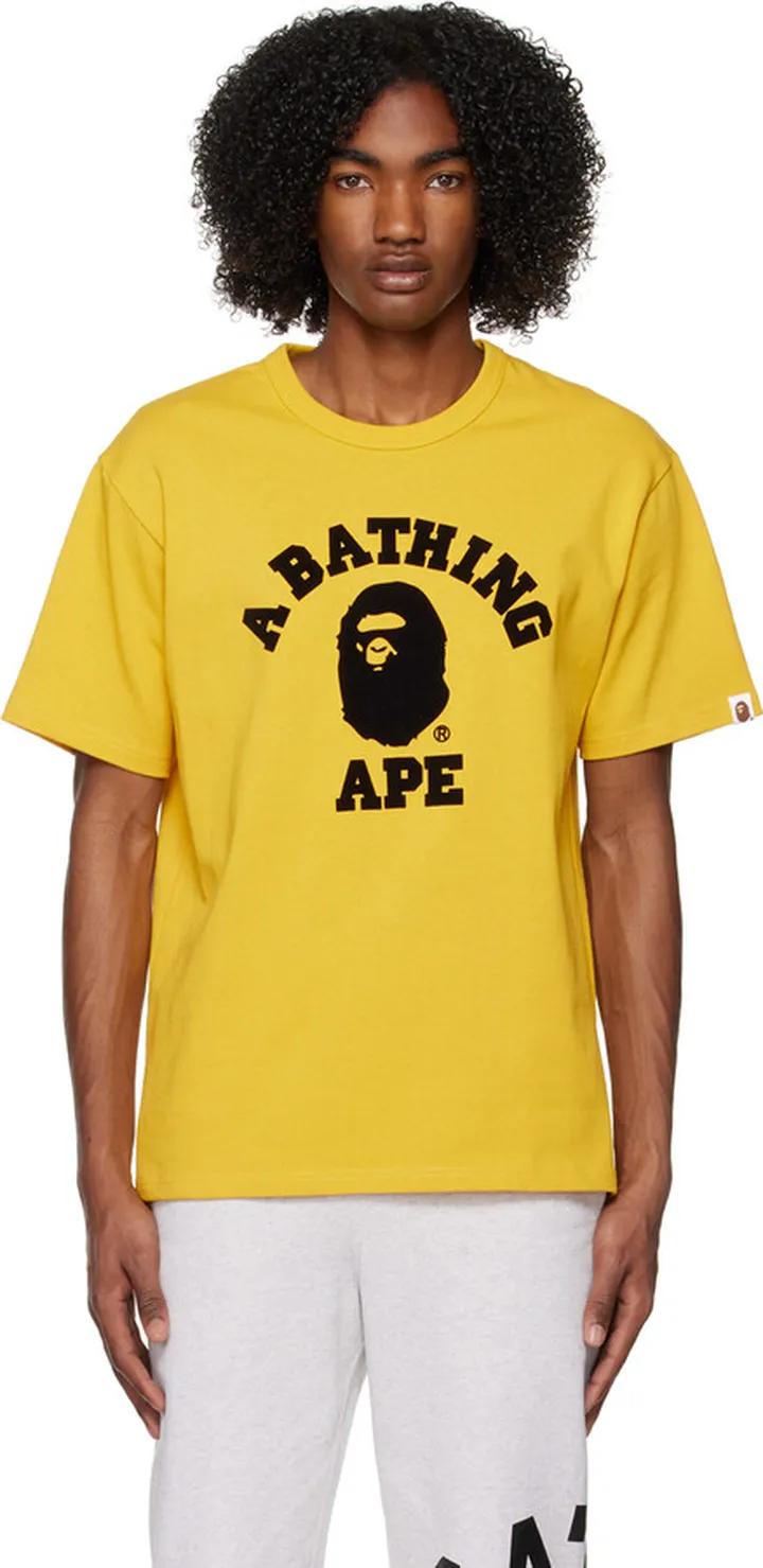 BAPE Yellow College T-Shirt