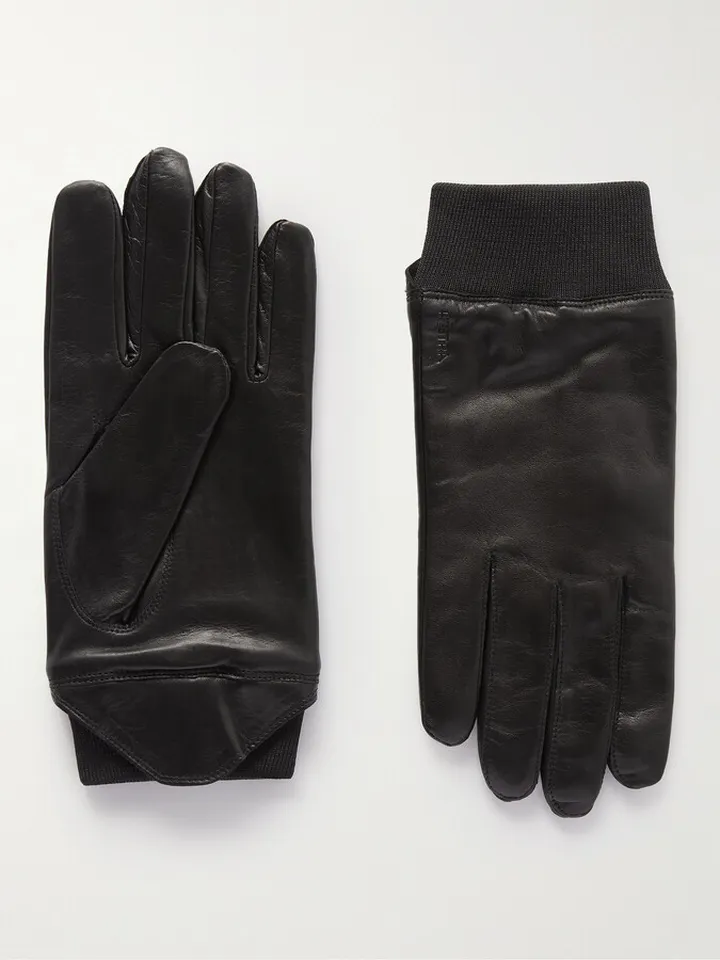 Adrian Leather and Wool-Blend Gloves
