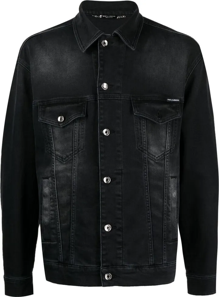 Distressed-Effect Denim Jacket