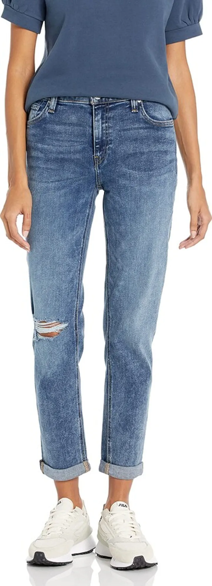 HUDSON Women's Lana Mid-Rise Slim Boyfriend Jean