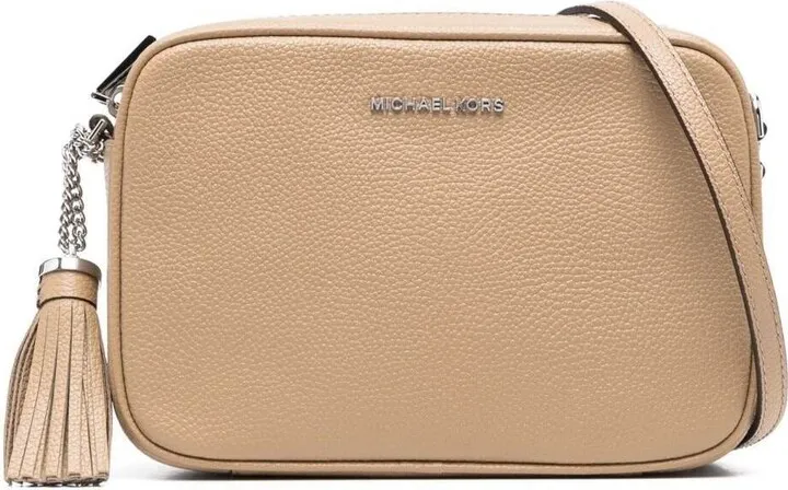 Beige Jet Set Crossbody Bag In Leather Woman