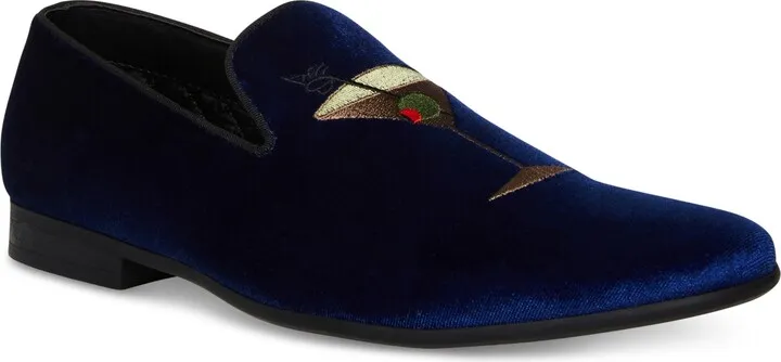 Steve Madden Men's Martini Velvet Smoking Slipper Men's Shoes