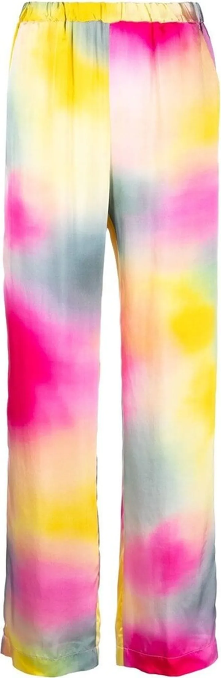 Tie-Dye Straight-Leg Trousers