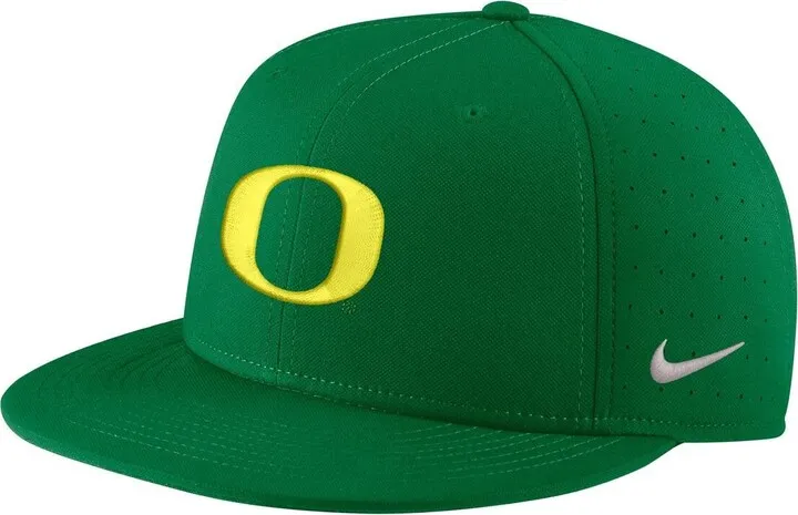 Men's Nike Green Oregon Ducks Aero True Baseball Performance Fitted Hat