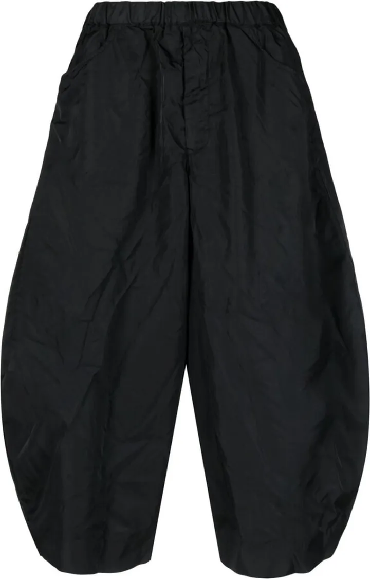 Wide-Leg Cropped Trousers