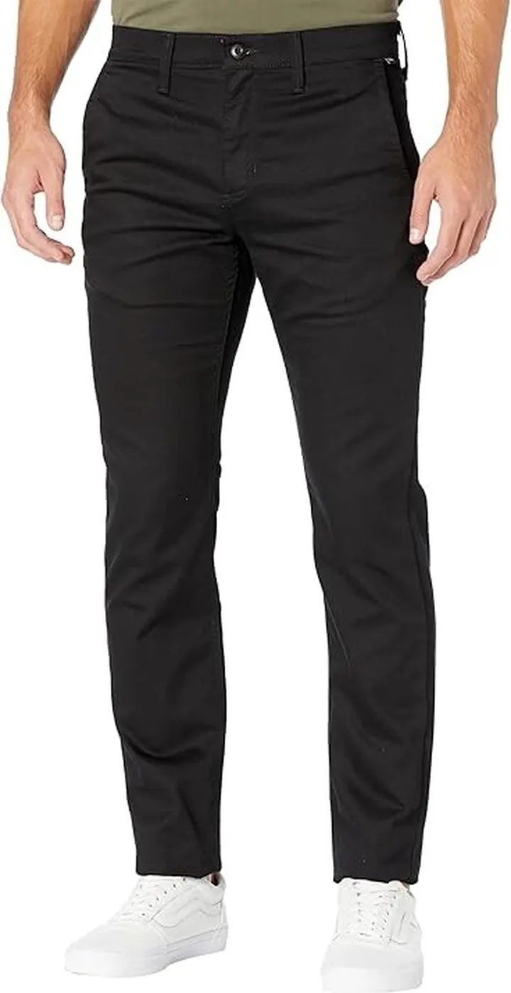 Vans Authentic Chino Slim Pants (Black) Men's Casual Pants