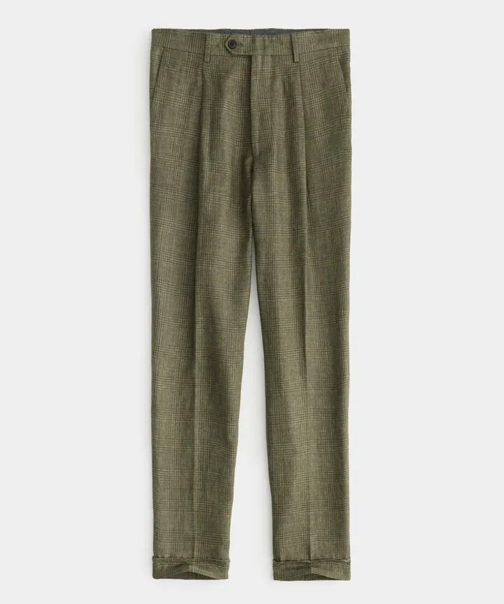 Olive Glen Plaid Madison Trouser