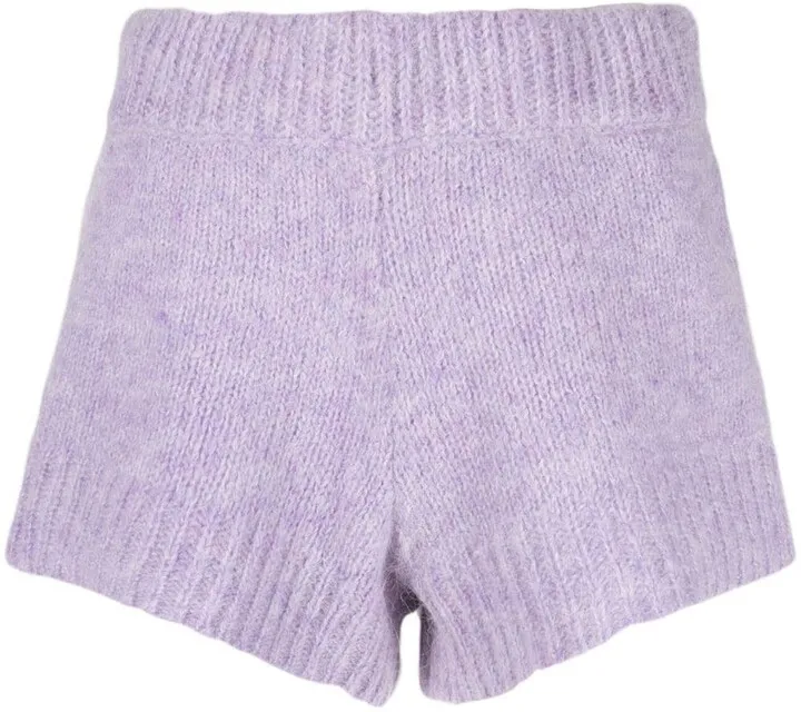 Susanna ribbed-trim knitted shorts