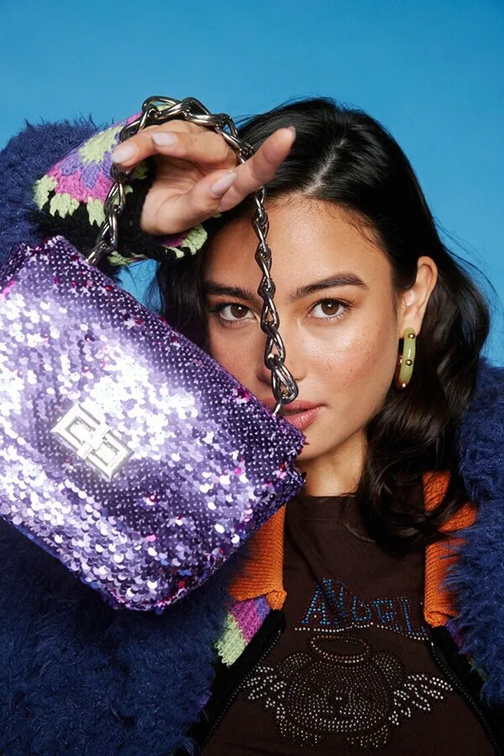 Sequin Chain Handbag