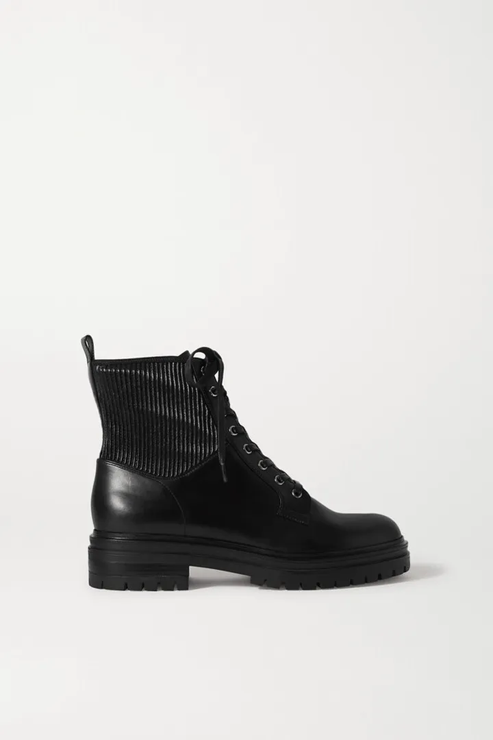 Gianvito Rossi - Martis 40 Leather Ankle Boots - Black