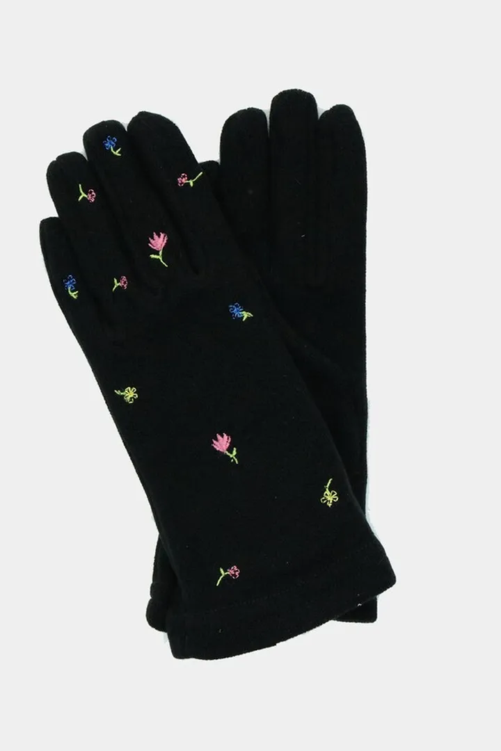 Floral Embroidery Gloves